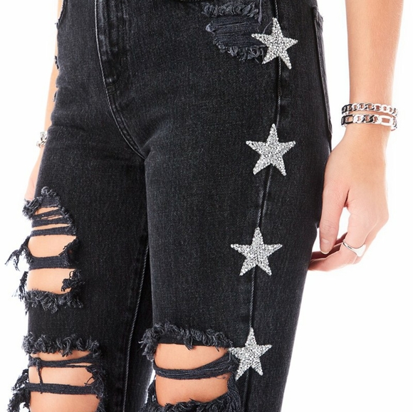Rhinestone ⭐ Jeans - Picture 3 of 5